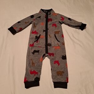 Carter's NWOT fleece romper 12 months